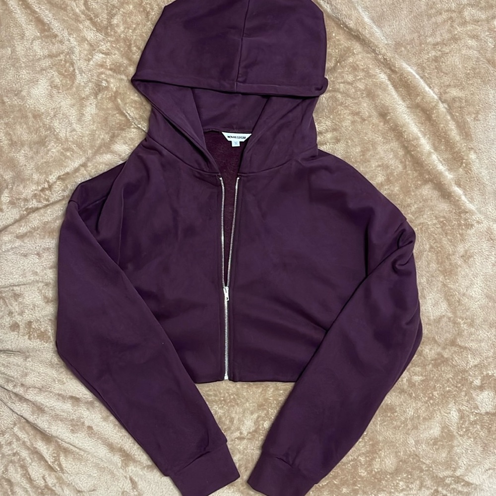 Cropped Zip Up Jacket